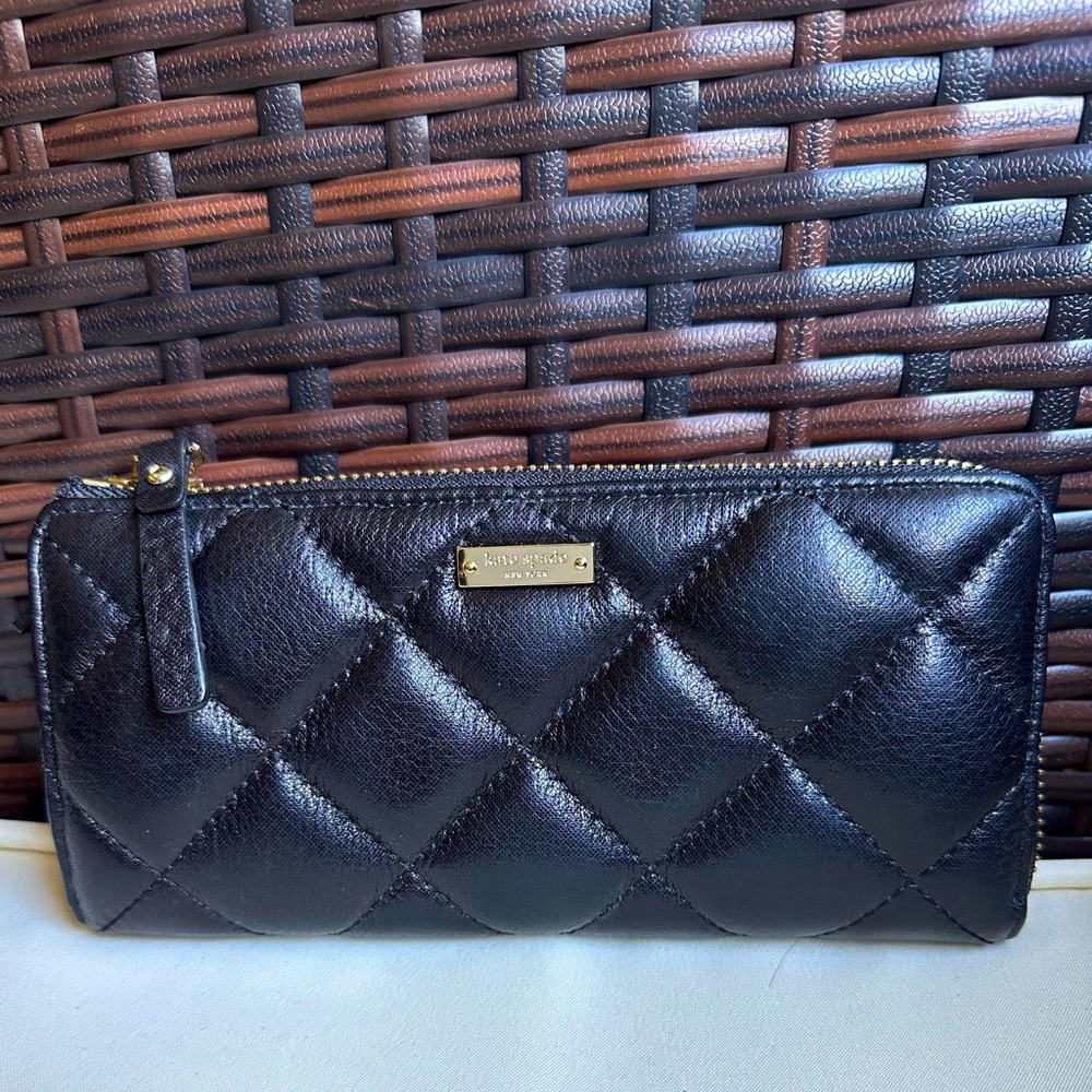 Kate Spade New York Large Continental Wallet, Black